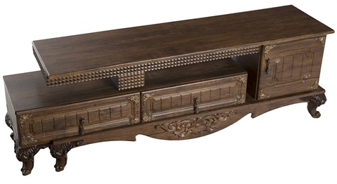 میزتلویزیون تمام چوبی آسو 163